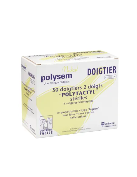 Doigtiers 2 doigts stériles Didactic emballage individuel