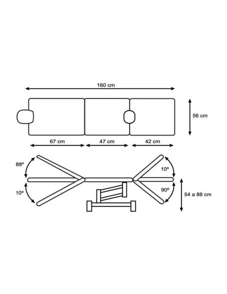 FAUTEUIL DE GYNÉCOLOGIE À HAUTEUR FIXE