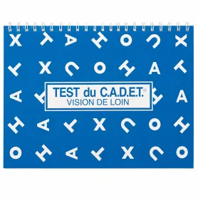 Test de cadet vision de loin lettres MC2 étalonné 2,50 m