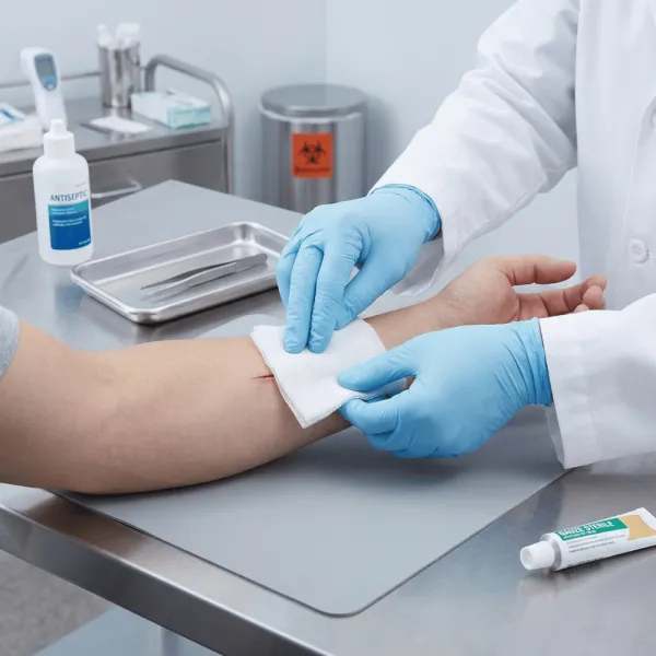 Compresses stériles non tissées 4 plis MEDICLINIC boîte 100