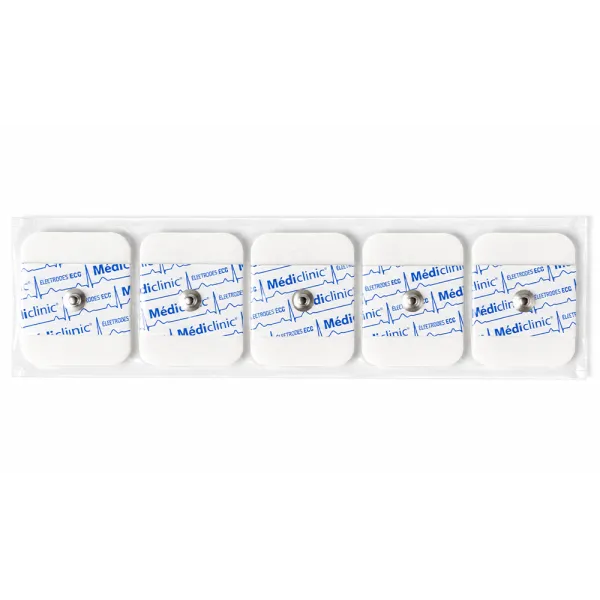 ELECTRODE ECG RECTANGLE 40 × 32,5 mm - MEDICLINIC