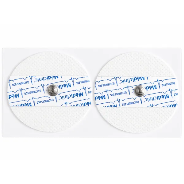 ÉLECTRODES ECG RONDES PRÉGÉLIFIÉES NON-TISSÉ 60 x 60mm - sachet de 50