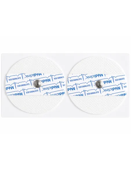 ÉLECTRODES ECG RONDES PRÉGÉLIFIÉES NON-TISSÉ 60 x 60mm - sachet de 50