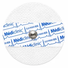 ÉLECTRODES ECG RONDES PRÉGÉLIFIÉES NON-TISSÉ 60 x 60mm - sachet de 50