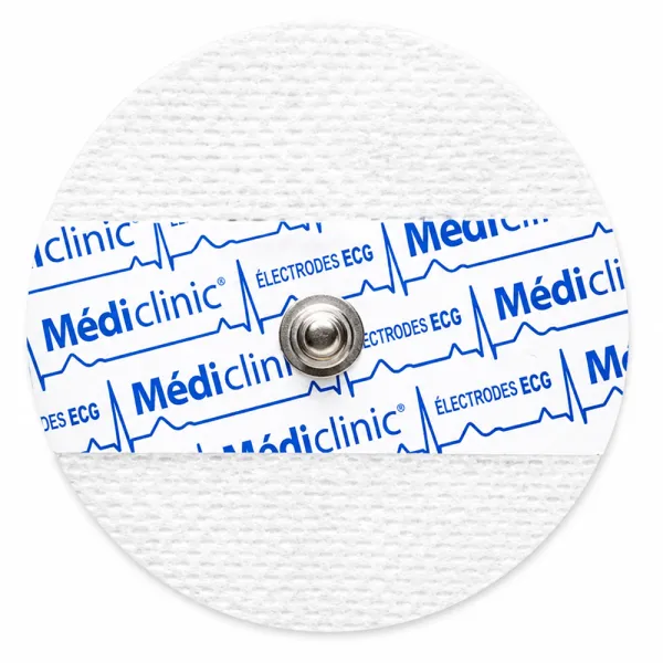 ÉLECTRODES ECG RONDES PRÉGÉLIFIÉES NON-TISSÉ 60 x 60mm - sachet de 50