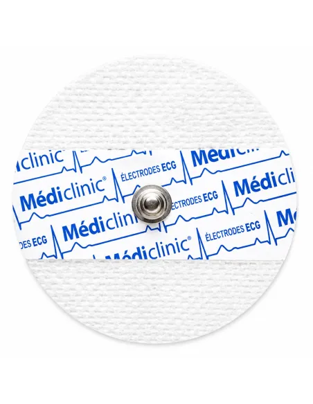 ÉLECTRODES ECG RONDES PRÉGÉLIFIÉES NON-TISSÉ 60 x 60mm - sachet de 50