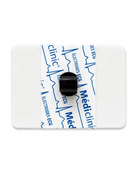 ÉLECTRODES ECG RECTANGLES PRÉGÉLIFIÉES À PONTET 29 x 45mm - sachet de 50