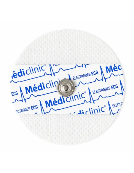 ÉLECTRODES ECG RONDES PRÉGÉLIFIÉES NON-TISSÉ 50 x 55mm - sachet de 50