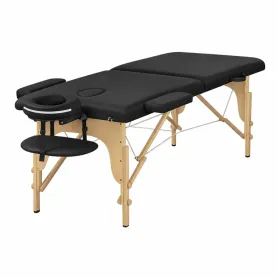 TABLE DE MASSAGE PLIANTE NOIR BOIS - ALPHA WOOD