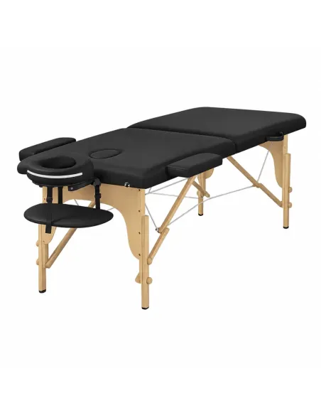 TABLE DE MASSAGE PLIANTE NOIR BOIS - ALPHA WOOD