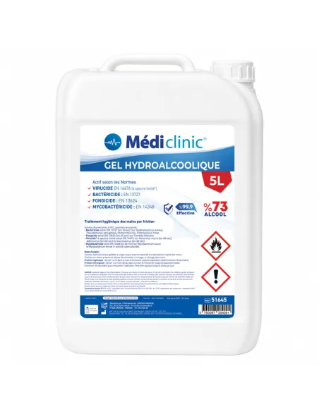 Gel hydroalcoolique  - Bidon de 5L