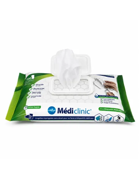 Lingettes désinfectantes Médi'Clinic