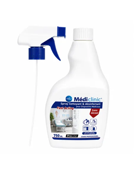 Spray désinfectant 750 ml sans alcool MÉDICLINIC