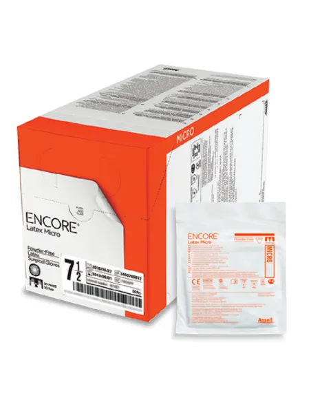 Ansell ENCORE Micro gants chirurgicaux stériles latex 50 paires