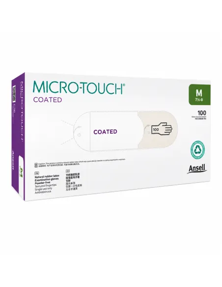 Gants latex sans poudre Micro-Touch Ansell 100 unités