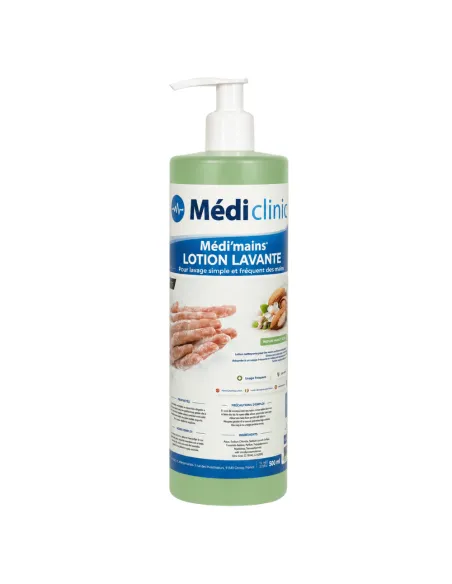 Lotion lavante mains pH neutre 500 ml Médi'clinic