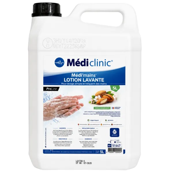 Lotion lavante mains ProLine 5 L pH neutre MÉDI'CLINIC