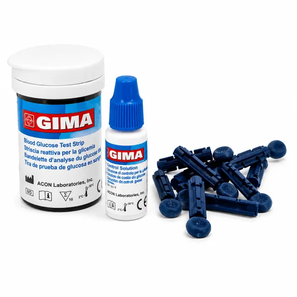 Glucomètre kit complet GIMA mg/dL Bluetooth, 1000 mesures