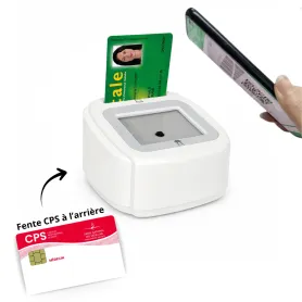 Lecteur carte Vitale Connect A800 USB bi-fente 4-en-1