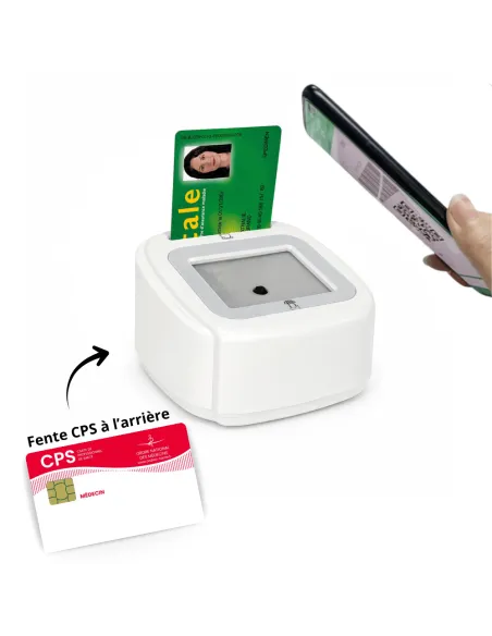 Lecteur carte Vitale Connect A800 USB bi-fente 4-en-1