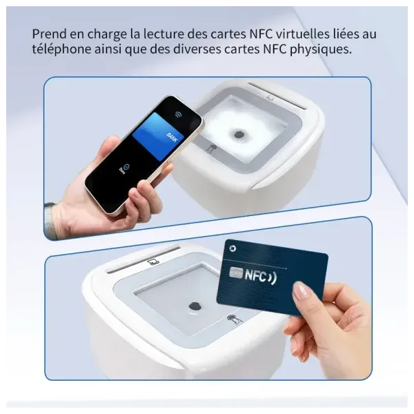 Lecteur carte Vitale Connect A800 USB bi-fente 4-en-1