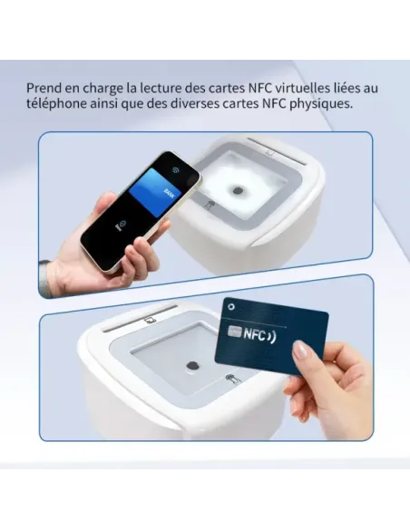 Lecteur carte Vitale Connect A800 USB bi-fente 4-en-1