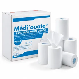 Essuie-tout central Médi’Ouate WS MEDICLINIC 16 rouleaux