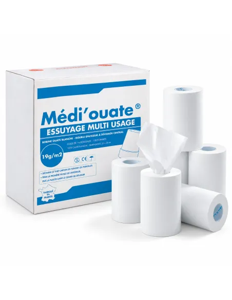 Essuie-tout central Médi’Ouate WS MEDICLINIC 16 rouleaux