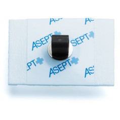 Électrode à pontet métallique Asept pour ECG - Sachet de 60