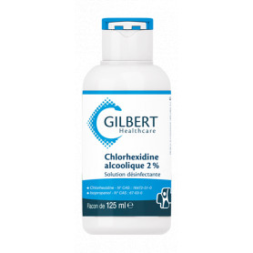 Désinfectant chlorhexidine alcoolique 2% Gilbert 125 ml