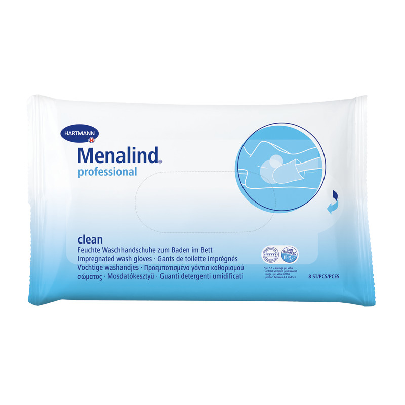 Gant de toilette imprégné Menalind® Professional Clean Hartmann