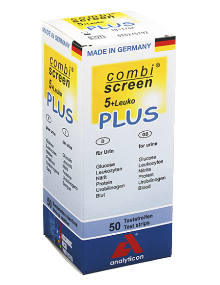 Bandelettes urinaires CombiScreen® Plus 5+Leuko