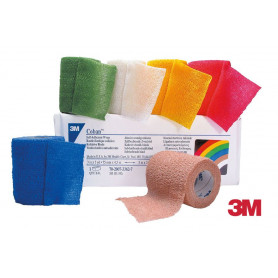 Bande de contention cohésive élastique 3M™ Coban™ - Couleurs standards