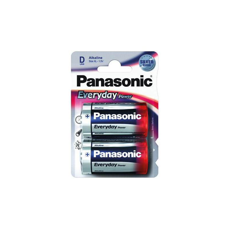 Piles LR20 Panasonic Everyday Power - paquet de 4