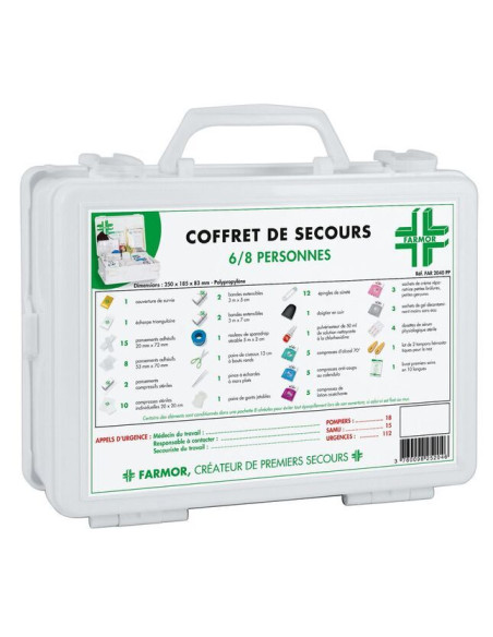 Coffret de secours 6/8 personnes