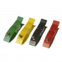 PINCES DE MEMBRES PLASTIQUE COULEUR JEU DE 4