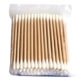 Sachet individuel 6 bâton de bois bois stérile des cotons-tiges d