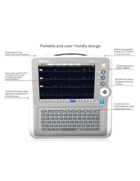 ECG 6 pistes Biocare IE6