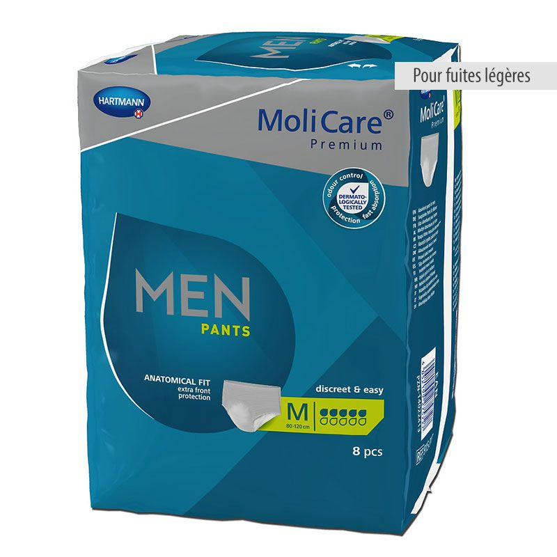 Slips absorbants Molicare Premium pour hommes 5 et 7 gouttes