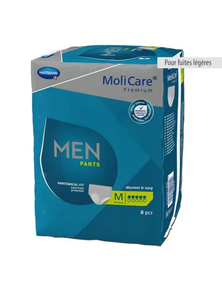Slips absorbants Molicare Premium pour hommes 5 et 7 gouttes