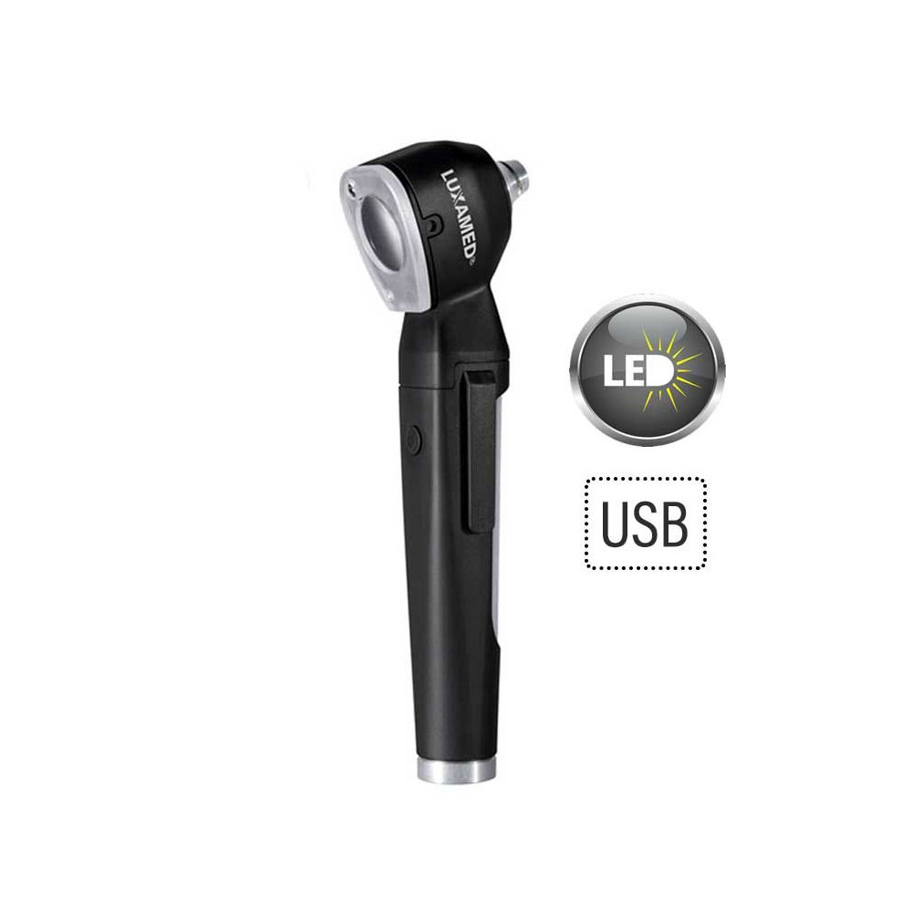 Otoscope LuxaScope Auris LED USB 3.7 V noir - LD Medical