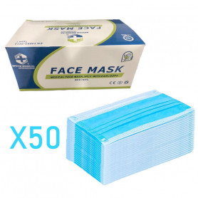 Masque de protection type chirurgical FFP13 plis