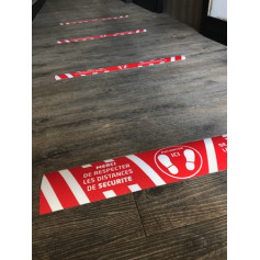 Bandes adhésives de distanciation 1100 x 200 mm Version A - LD Medical