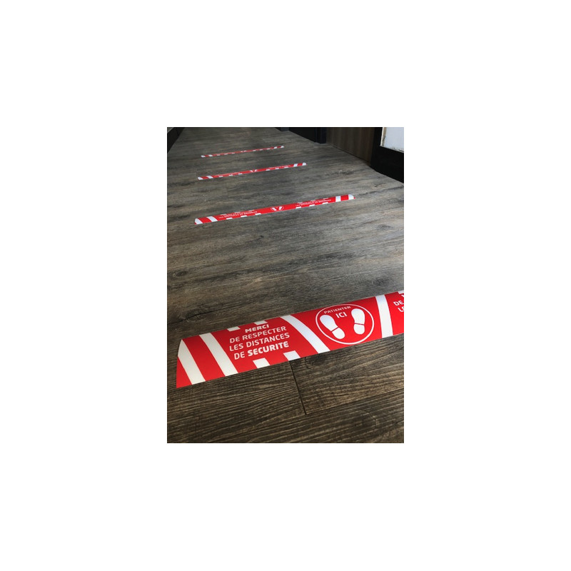 Bandes adhésives de distanciation 1100 x 100 mm Version B - LD Medical