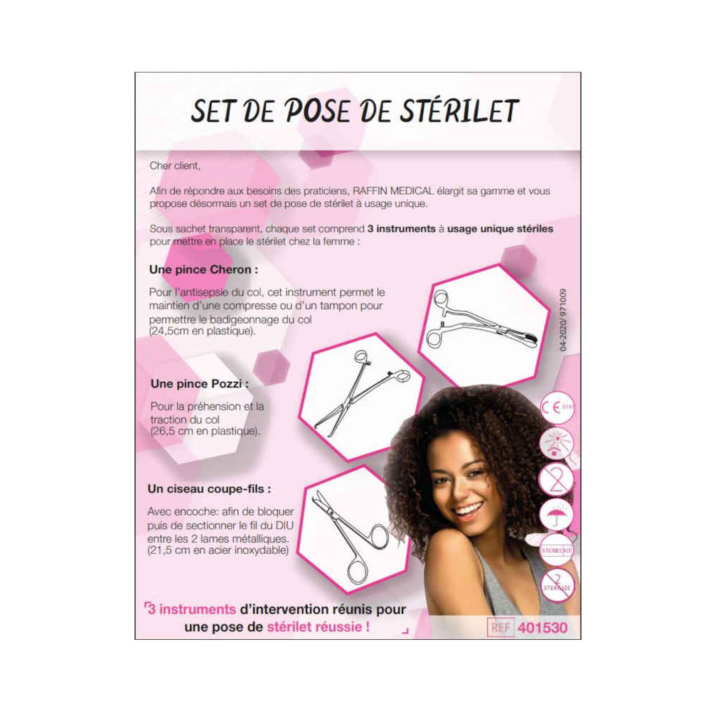 Set de pose de stérilet Lot de 5 LD Medical