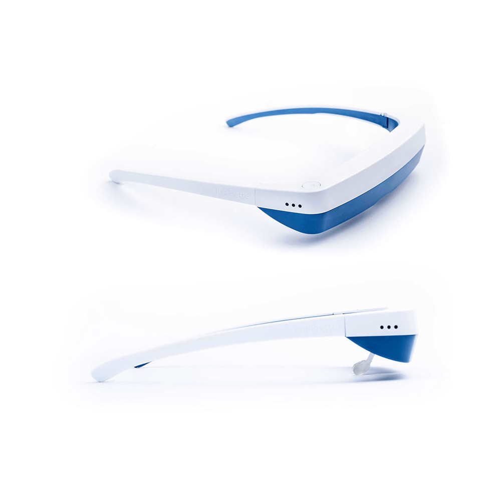 Luminette 3 lunettes de luminothérapie – Lampe de luminothérapie portable  et portable pour personnes actives – Lampe heureuse pour les troubles du  sommeil et le bleu d'hiver (bleu) : : Santé et