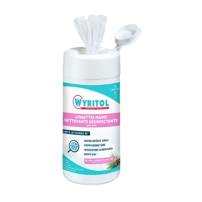 Lingettes désinfectantes pour les mains Wyritol - LD Medical