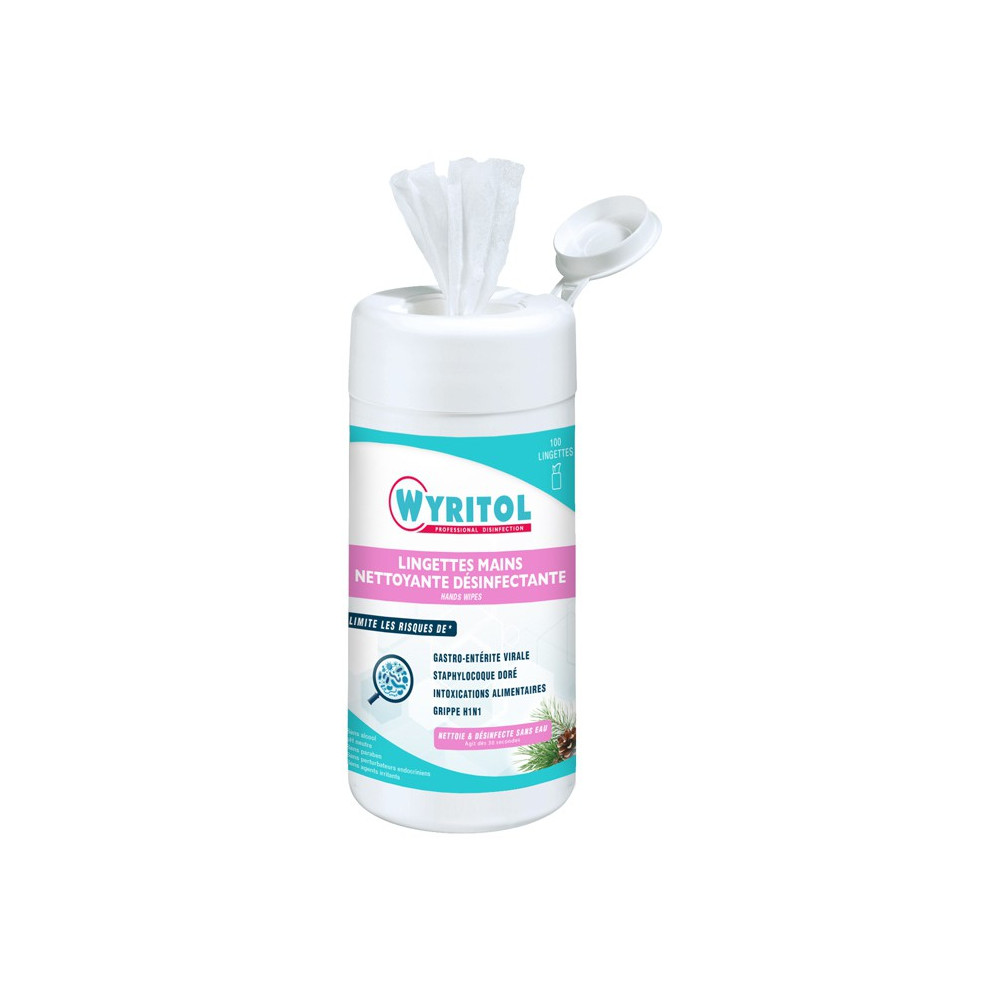 Lingettes désinfectantes pour les mains Wyritol - LD Medical