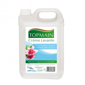 Savon TOPMAIN crème lavante senteur florale - bidon 5 L