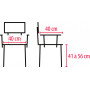 Tabouret doucheNizza Rebotec